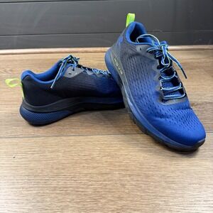 Under Armour Men's HOVR Turbulence Sneaker Navy Blue Neon Green Running Size 12